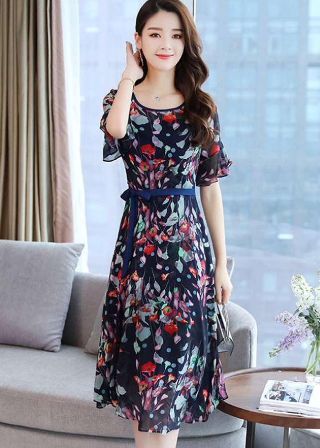 Váy đầm tone cotton maxi dài dạo chơi, đi biển - New4all Mã 40