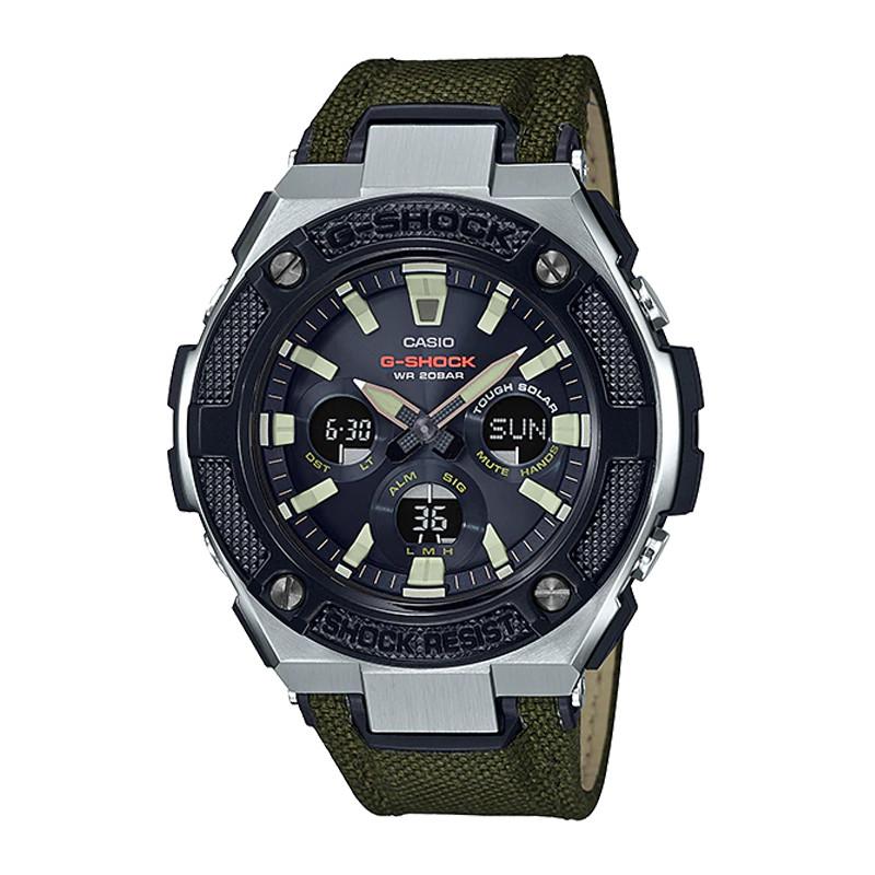 Đồng Hồ Nam Dây Vải Casio G-Shock GST-S330AC-3A Vỏ Thép Chính Hãng | GST-S330AC-3ADR Pin Năng Lượng Mặt Trời