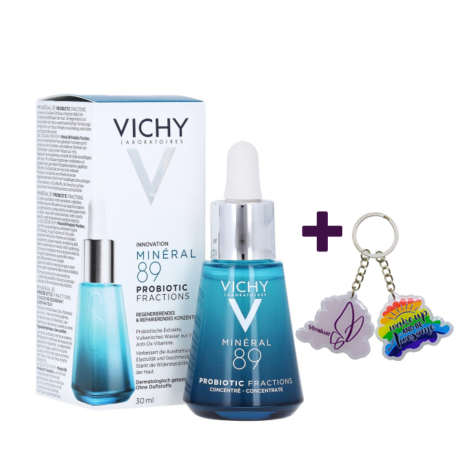 Tinh chất giải cứu làn da tức thì Vichy Mineral 89 Probiotic Fractions (30ml) - Tặng Móc Khóa