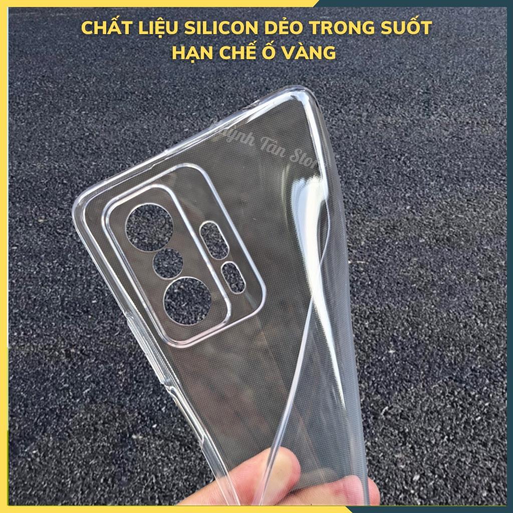 Ốp lưng mi 11t mi 11t pro silicon trong suốt chính hãng GOR bảo vệ camera phụ kiện huỳnh tân store - Hàng nhập khẩu