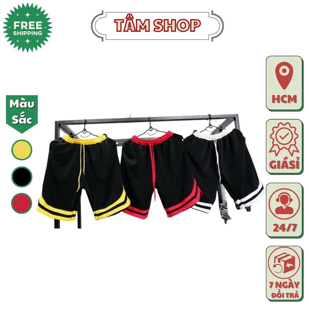 Quần short lưng phối quần cọc 2 sọc
