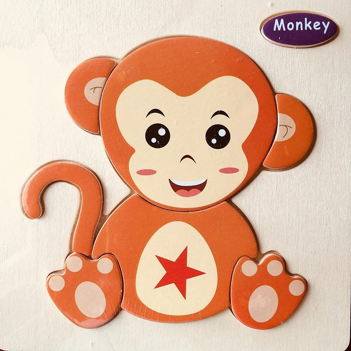 Đồ chơi cho bé làm quen với ghép hình - combo 10 tranh ghép 3D bằng gỗ MK0067