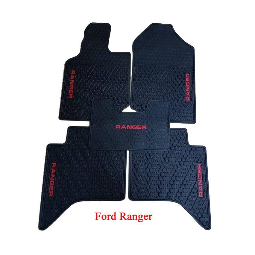 Thảm Lót Sàn Cao Su Cho Xe Ford Ranger mẫu Tổ ong - hàng không mùi , cao su đúc, vừa form xe