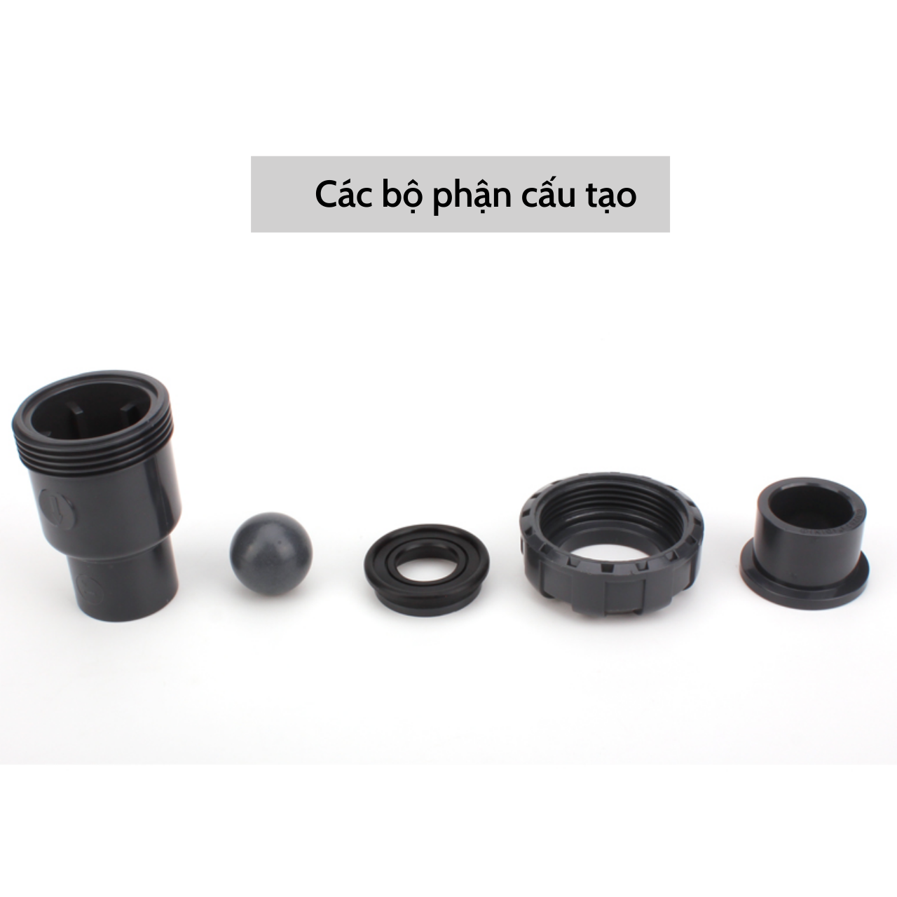 Van bi một chiều một rắc co kích thước 60mm (DN50)