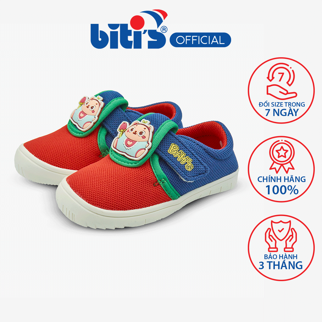 Giày First Shoes Thông Dụng thông dụng BST Gấu Chú Tâm Bé trai Biti's BSB006300XNH (Xanh nhớt)
