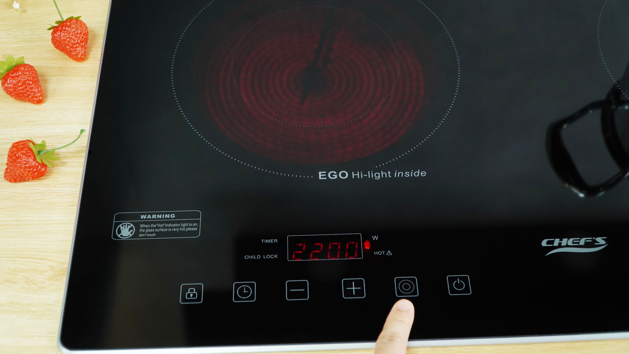 Bếp điện từ (1 từ 1 hồng ngoại) Chefs EH-MIX321 - HÀNG CHÍNH HÃNG