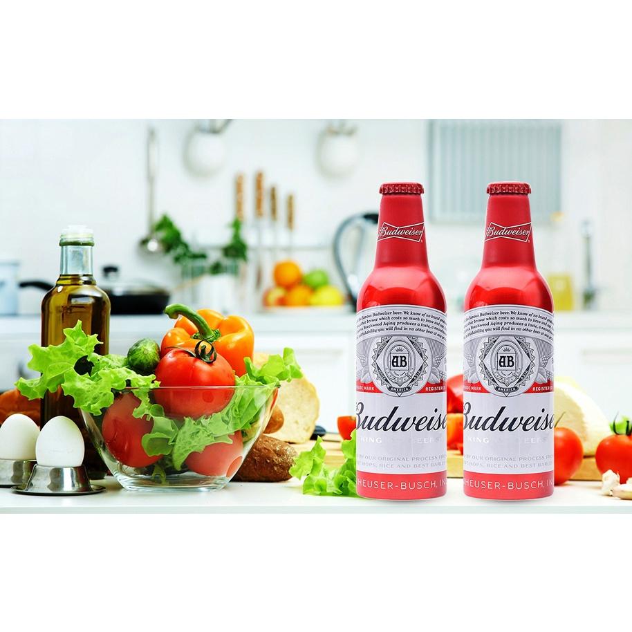 Chai bia BUDWEISER ALUMINUM 355 ml lẻ dùng thử