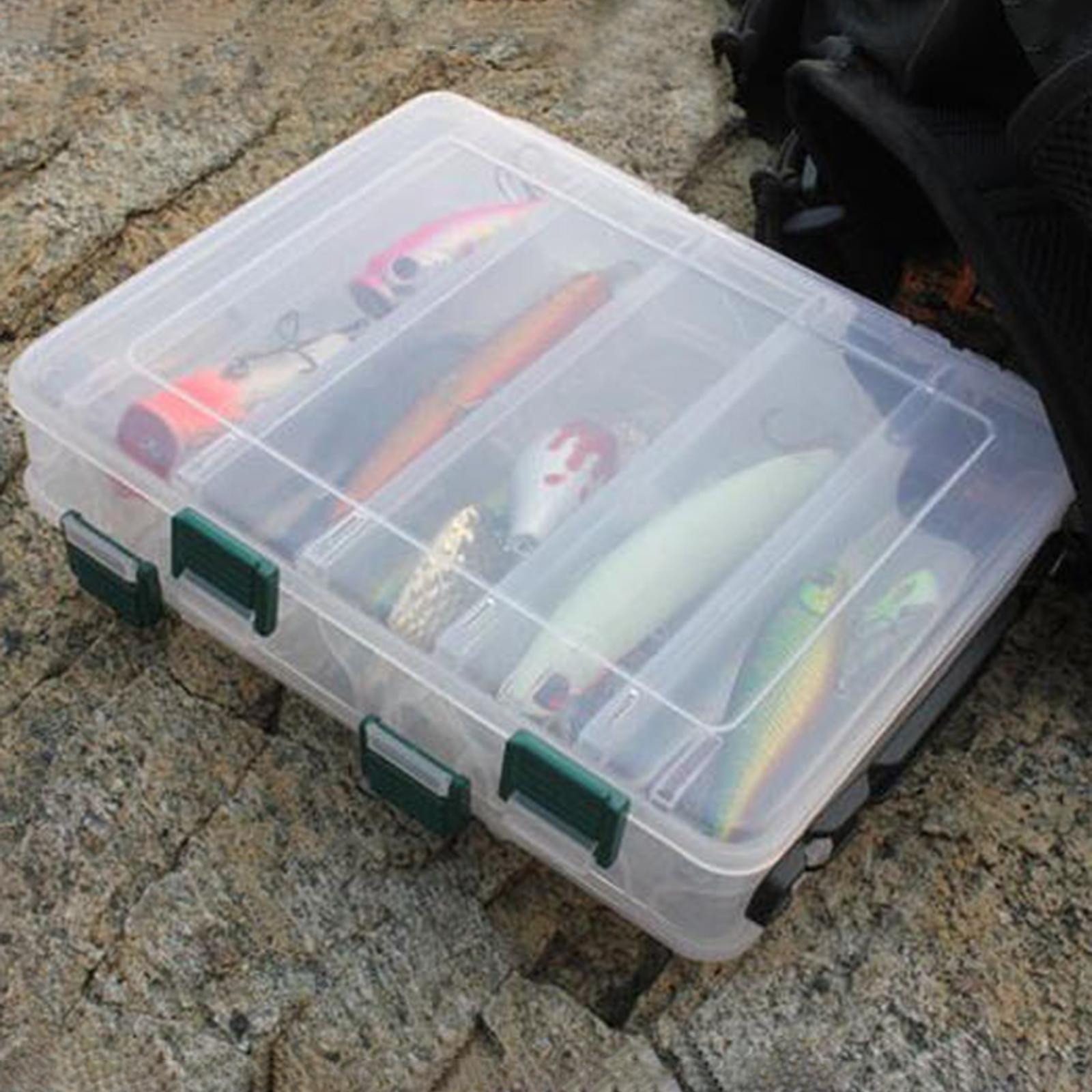 Tackle Box Tackle Storage Lure Hooks Multi Compartments Fishing Gear Accessory Removable Handle Portable Fly Fishing Organizer