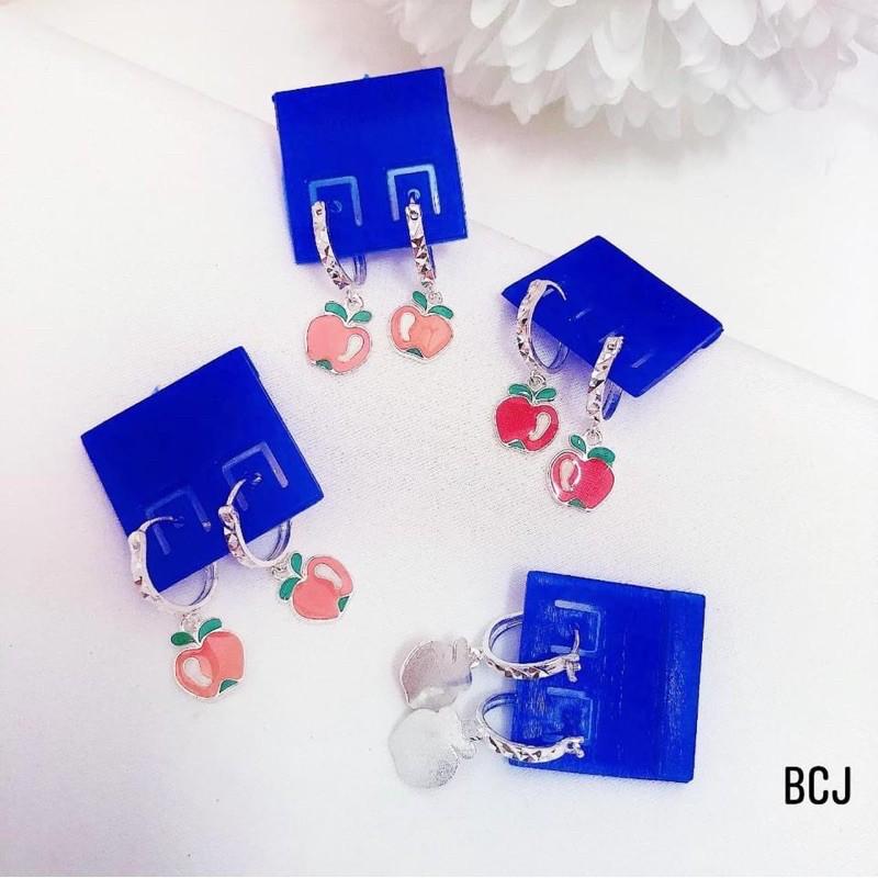 Bông tai bạc quả dâu dễ thương cho bé gái