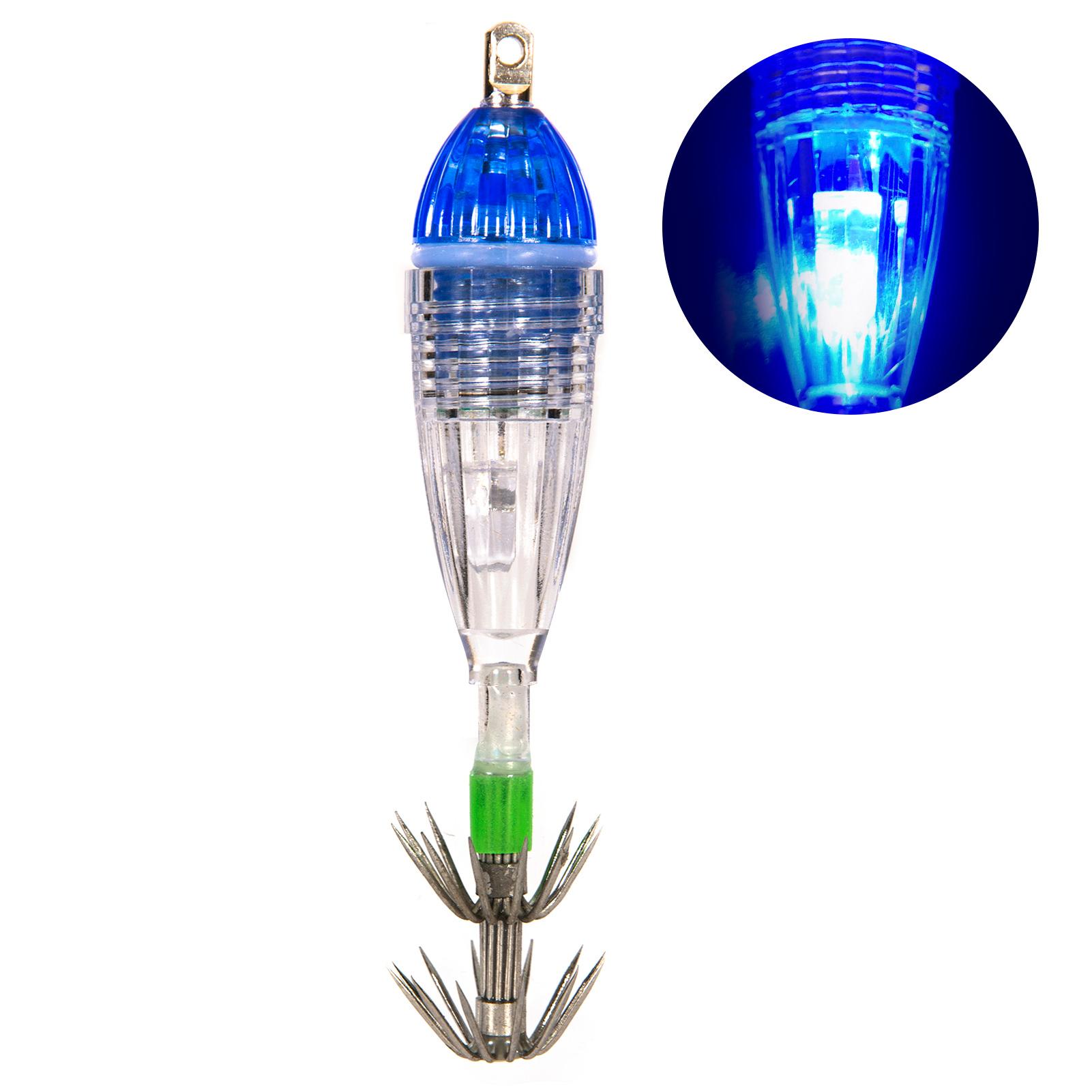 5 cái móc câu bằng đèn led không thấm nước, ánh sáng thu hút cá