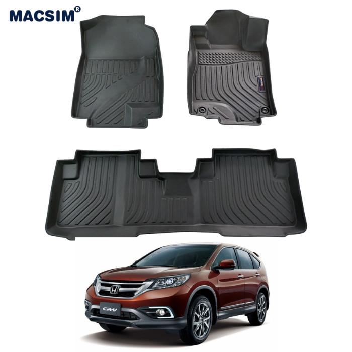 Thảm lót sàn xe ô tô Honda CRV 2012 -2017 Nhãn hiệu Macsim chất liệu nhựa TPE hàng loại 2