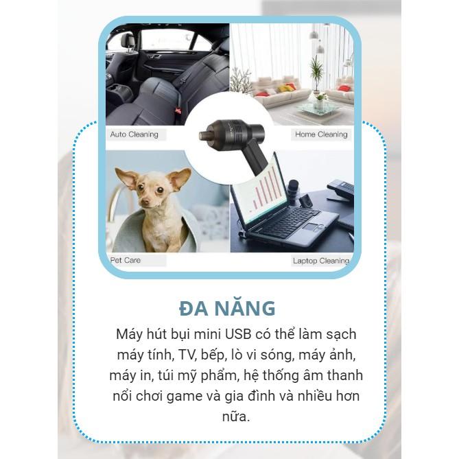 Máy hút bụi cầm tay có cổng sạc USB 2000mAh - Home and Garden