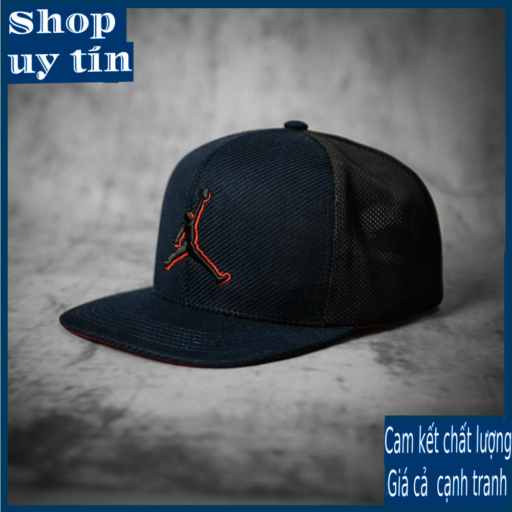 Freeship - MŨ NÓN KẾT LƯỠI TRAI SNAPBACK JD THỜI TRANG NAM NỮ CHẤT LƯỢNG CAO CẤP - màu đen