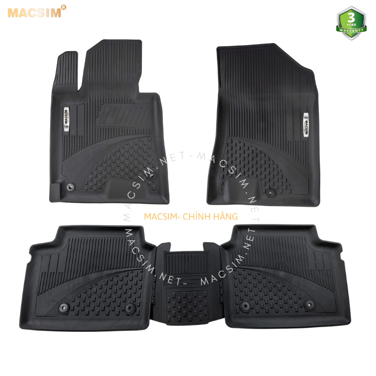 #Kia K5, Thảm lót sàn ô tô nhựa TPE Silicon KIA K5 2022+ Black Nhãn hiệu Macsim