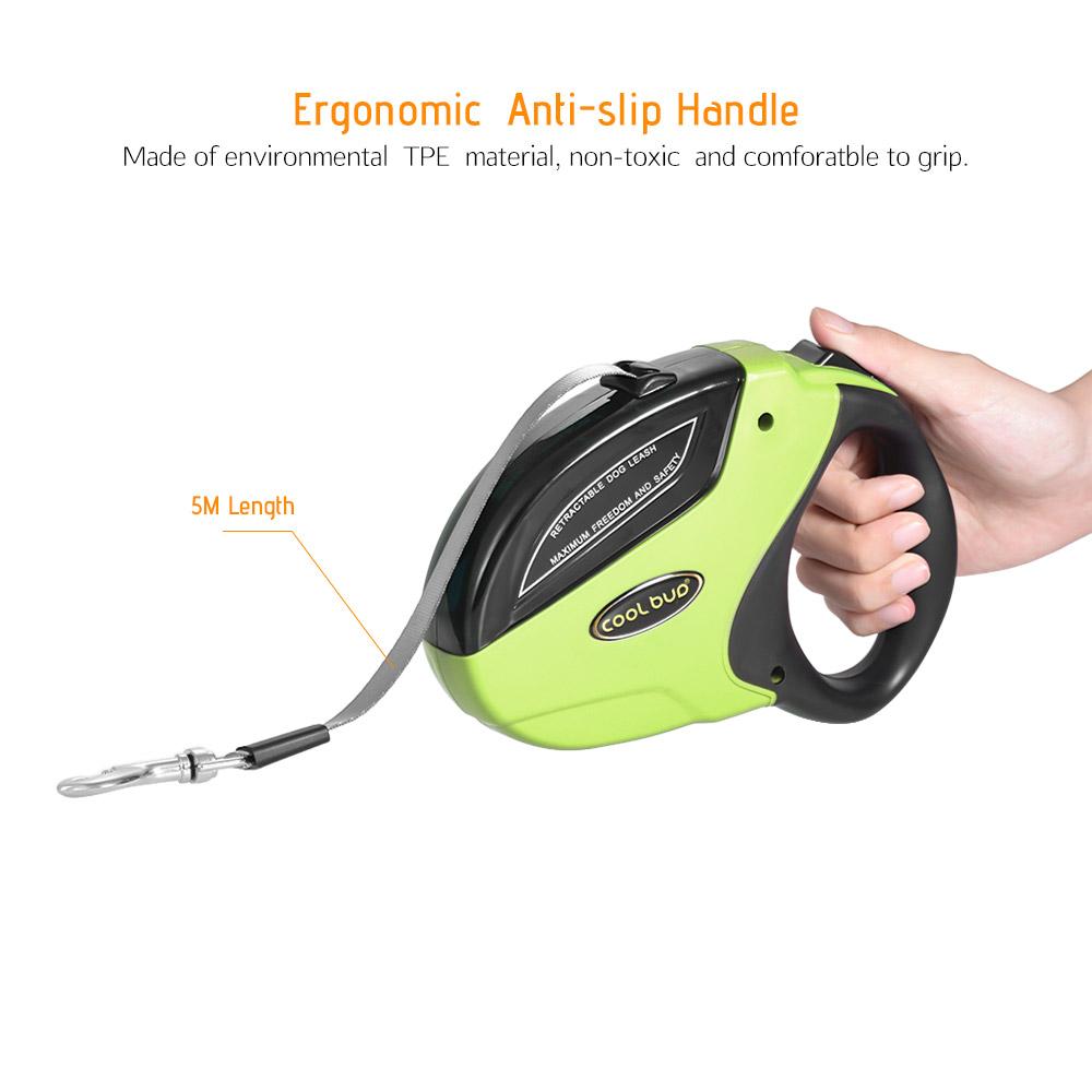 Dây Xích Dắt Chó Đi Bộ Có Thể Thu Vào Với Nút Mở Và Đóng Nylon 16Ft Cho Chó Nhỏ / Vừa / Lớn Lên Đến 110Lbs