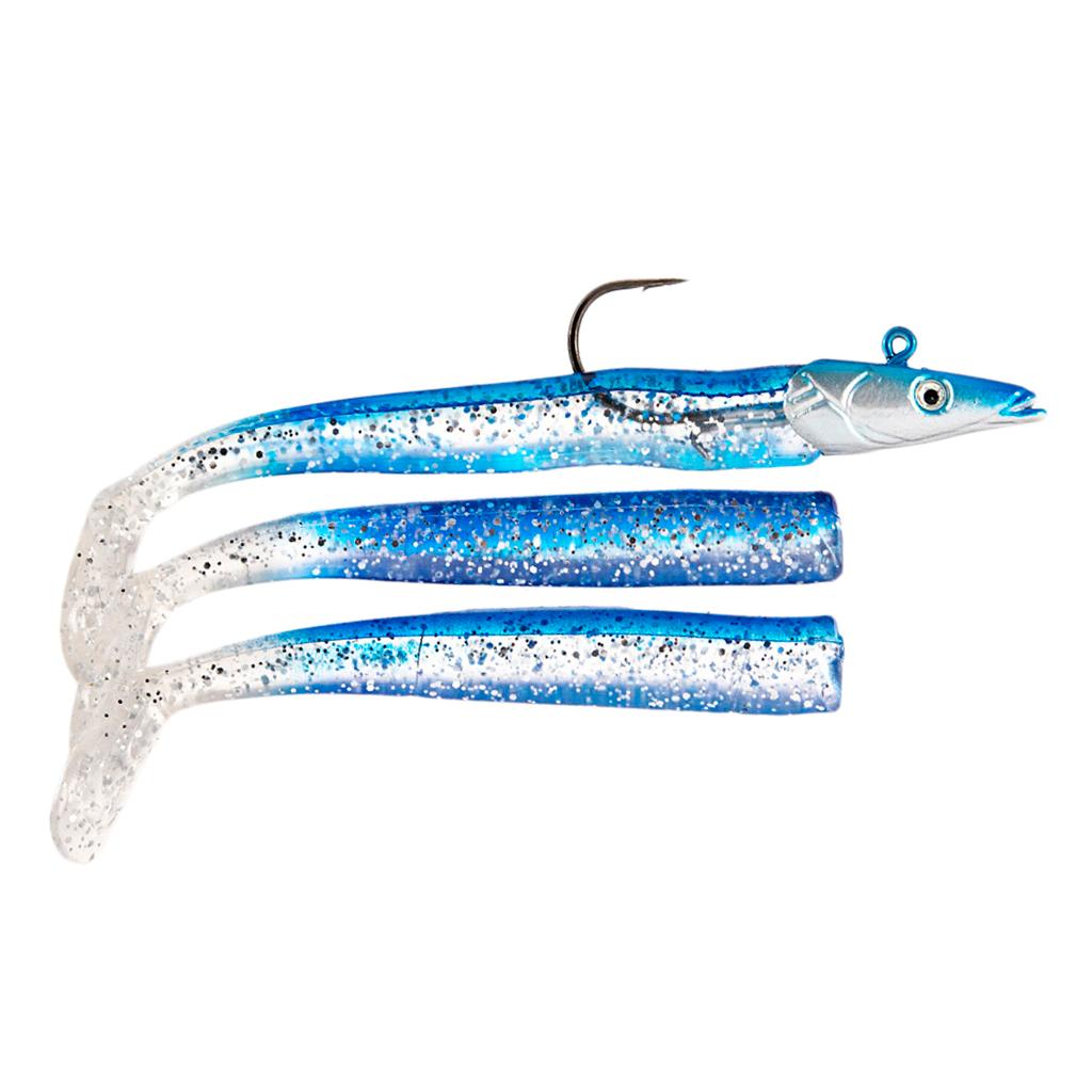 Bait Fishing Lures 22g Jigging Lead Head Jig Fish T Tail Sea Bass Gray