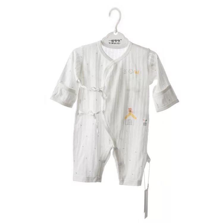 Body sơ sinh cột dây cotton tre + organic cotton