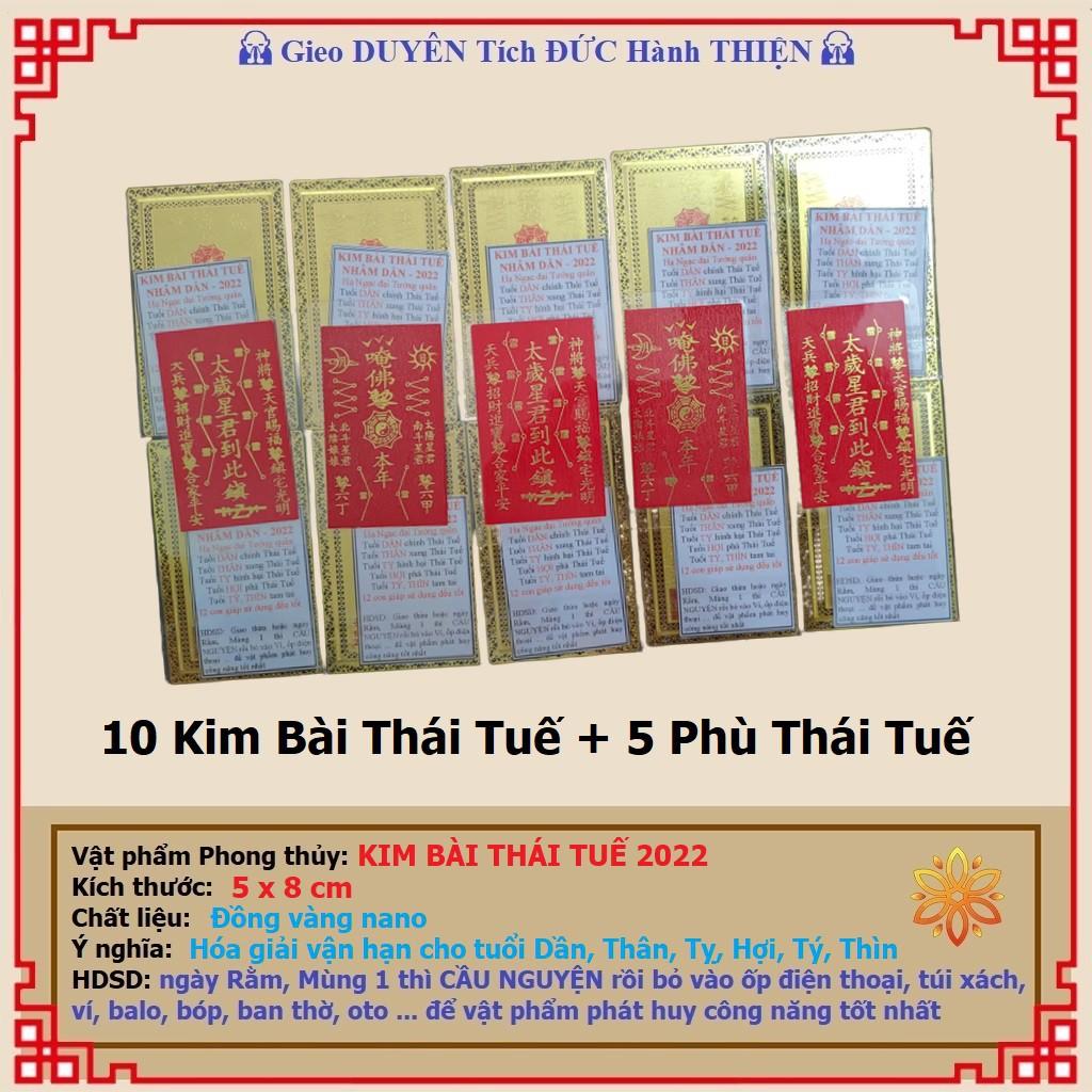 10 Kim Bài Thái Tuế năm 2022 - Tặng 5 Thái Tuế Phù