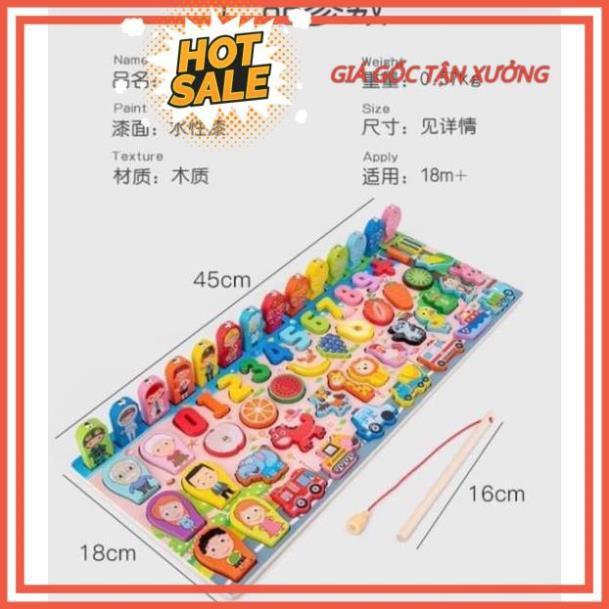 Đồ Chơi Câu Cá Và Ghép Số Học Đếm 63 Chi Tiết Cho Bé
