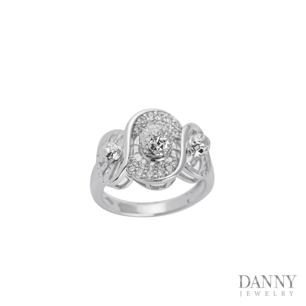 Nhẫn Nữ Bạc 925 Danny Jewelry Xi Bạch Kim KI4GZ005
