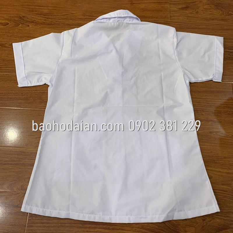 Quần áo blouse nữ màu trắng cho bác sĩ, dược sĩ, y tá, thẩm mỹ viện, tạp vụ