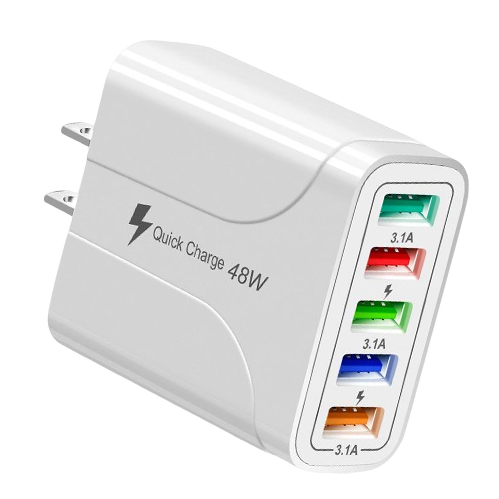 Wall Charger Adapter Quick Charge USB Multiport Charger for Smartphones