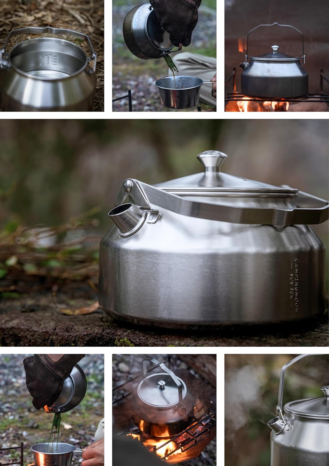 Ấm đun nước bằng thép không gỉ Campingmoon SW-1 (1 lít)