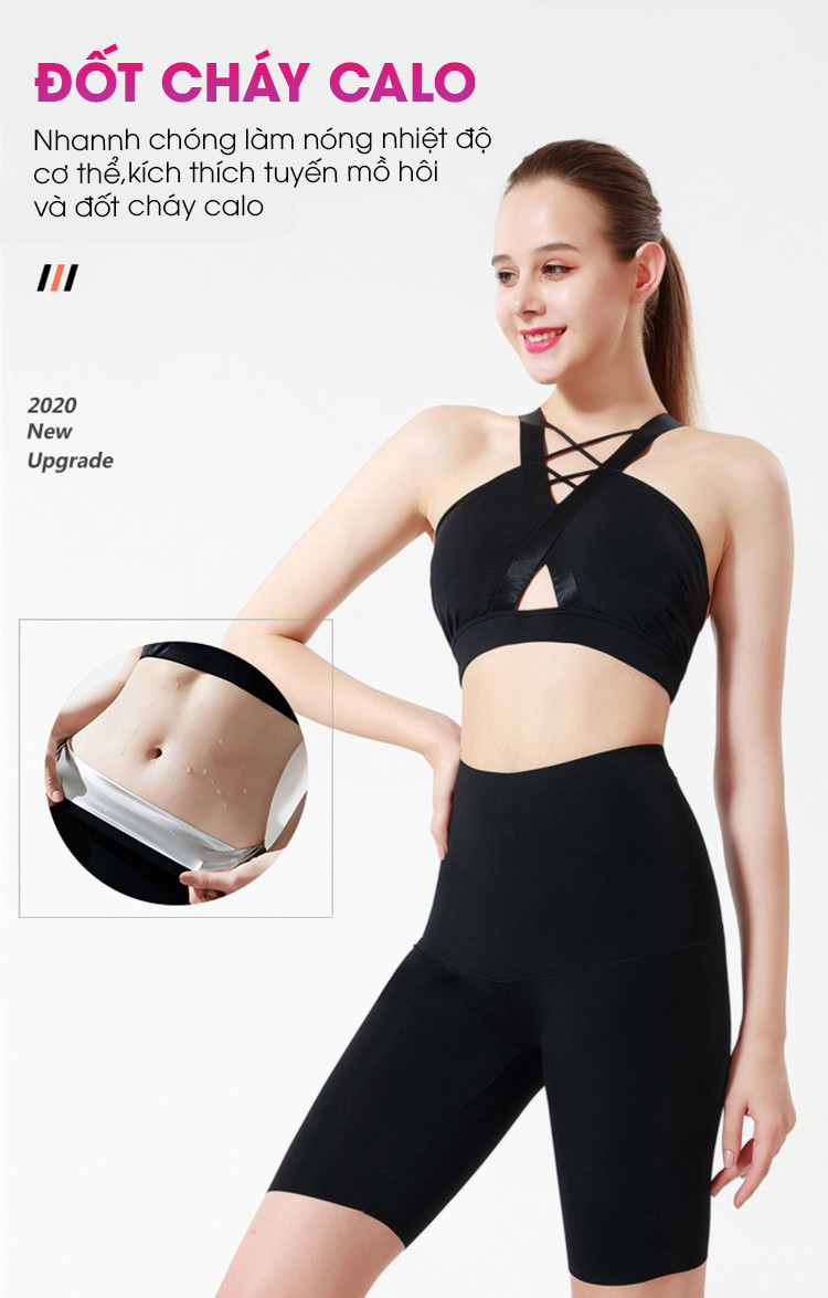 HOT - Quần Đổ Mồ Hôi, Giảm Mỡ Bụng Cho Nữ, Tự Tin Khoe Vòng 2