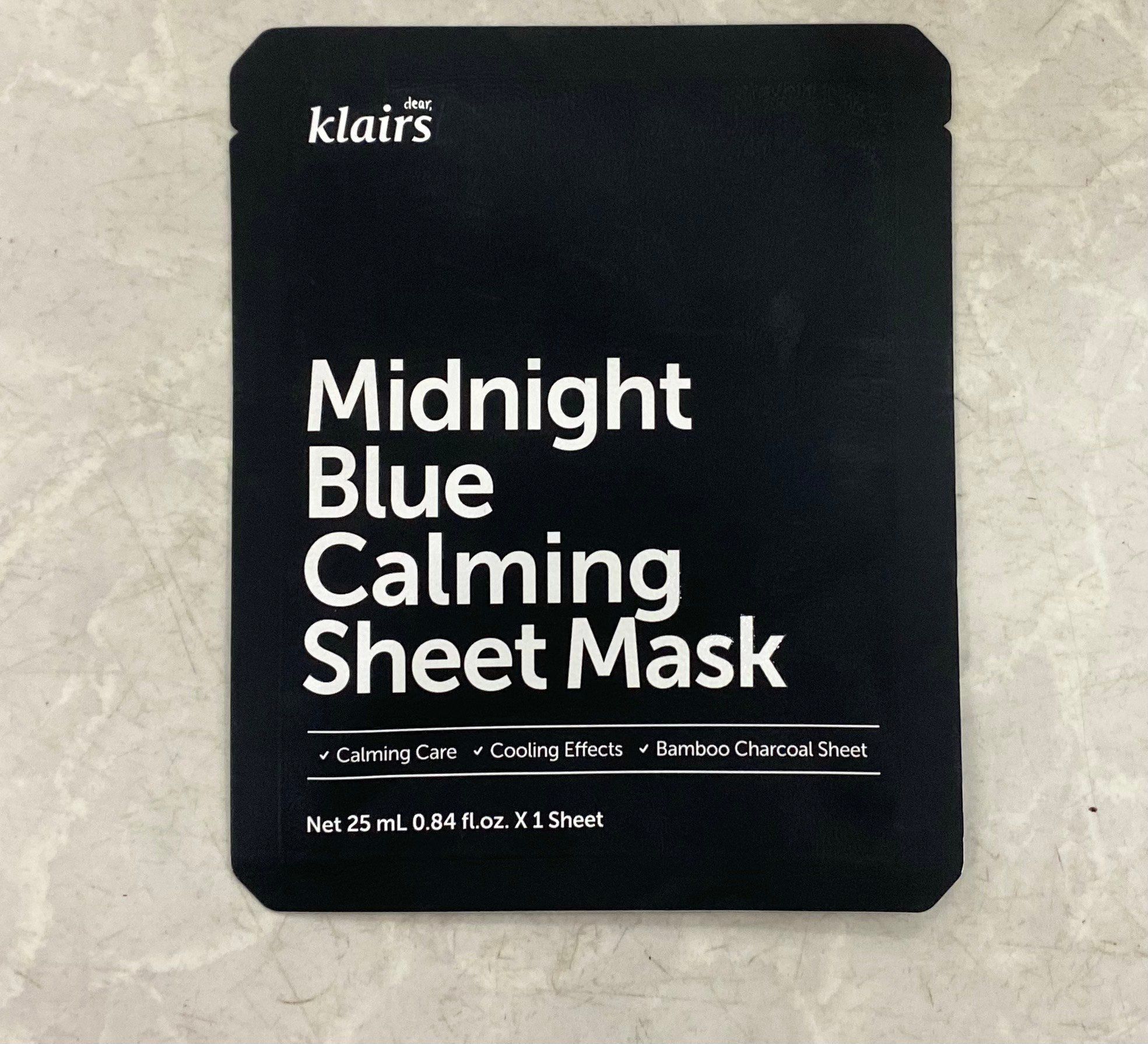 Mặt Nạ Làm Dịu Da Klairs Mignight Blue Calming Sheet Mask 25ml