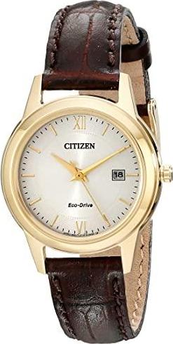 Đồng hồ nữ dây da Citizen FE1082