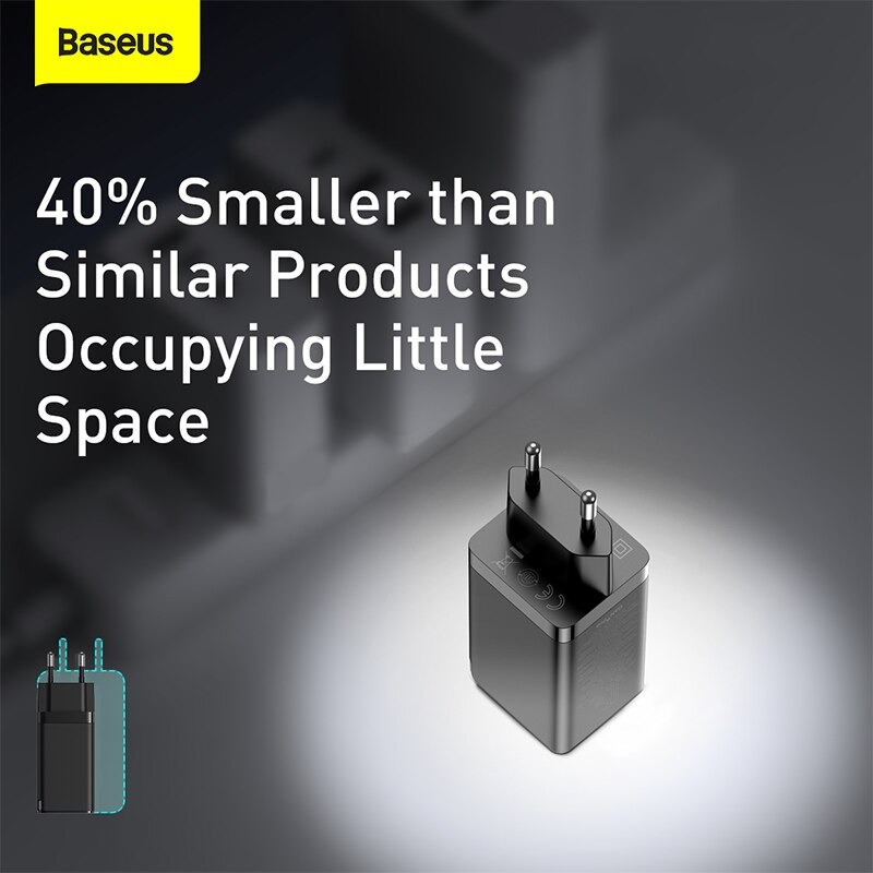 Củ Sạc Baseus GaN2 Pro Charging Charger C+C+A 65W Charging Set - Hàng Chính Hãng