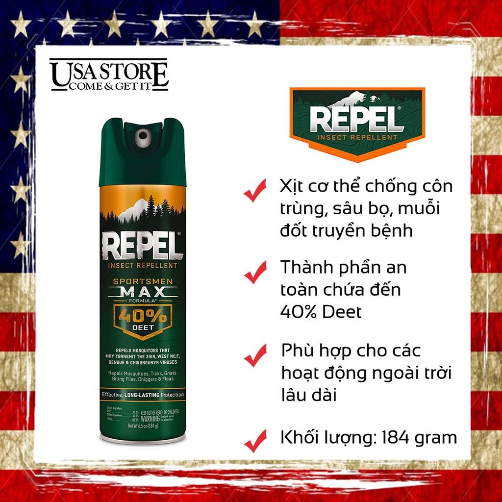 Xịt chống muỗi, côn trùng đốt Repel (184 gram)