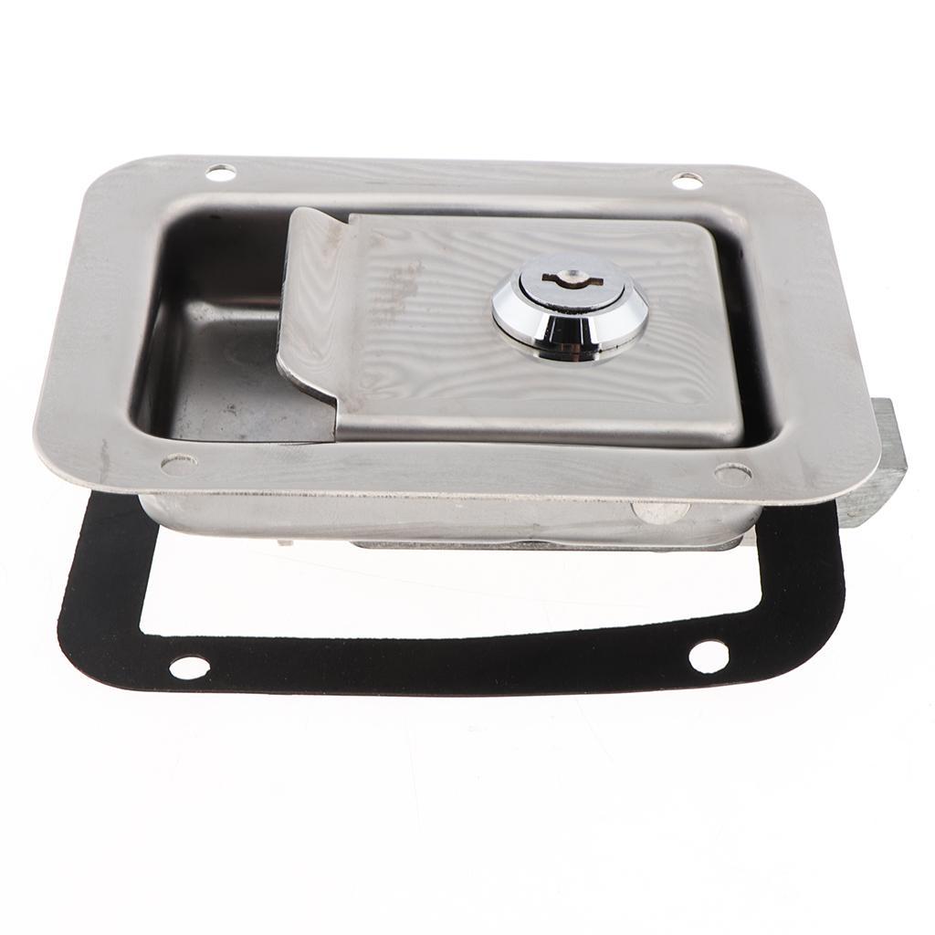 RV Paddle  Lock Latches Handle Truck Tool Box Trailer Camper with Keys