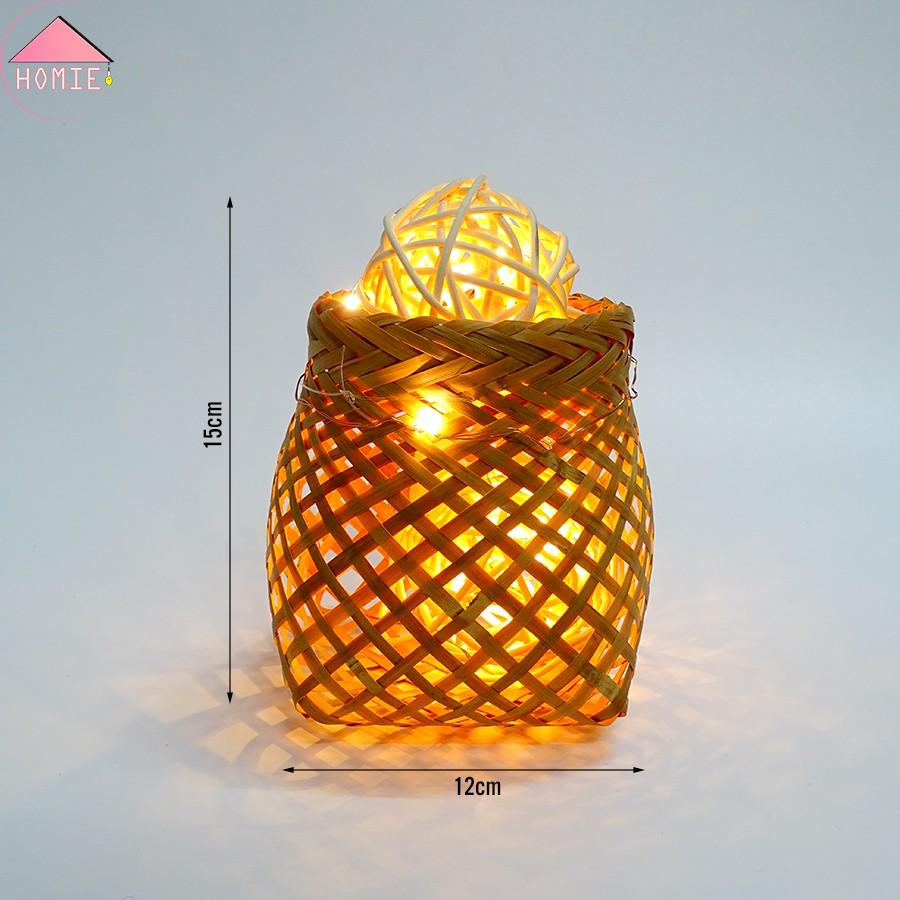 Combo bộ 5 đèn mây tre trang trí độc đáo