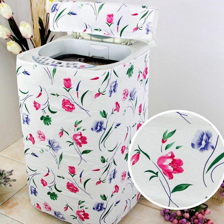 Trùm Máy Giặt 2 Lớp - Dùng Cho Máy Giặt Lồng Đứng 7-10 kg - Giao Họa Tiết Ngẫu Nhiên