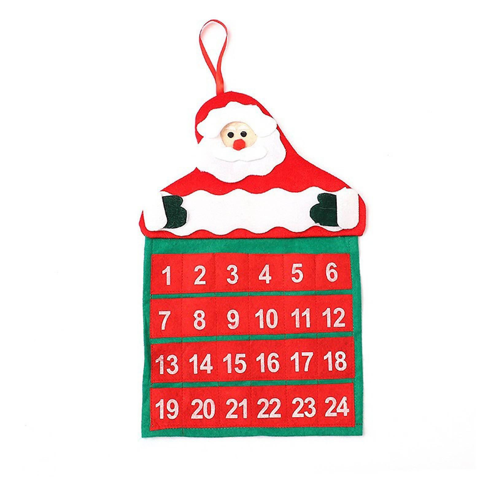 Lịch tường Giáng sinh trong Velvet Santa Claus Christmas