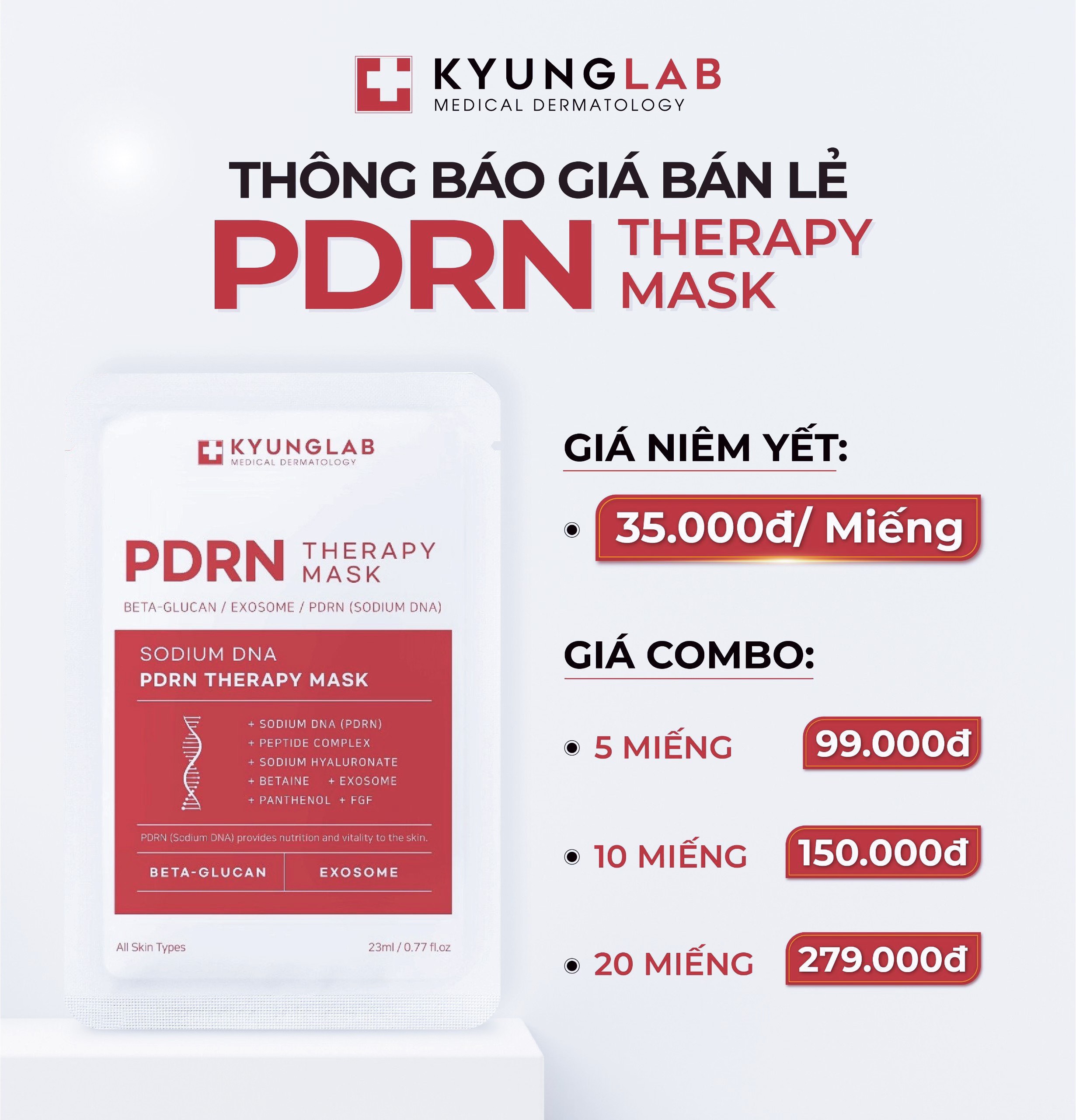 Mặt nạ Kyung Lab PDRN Therapy Mask 