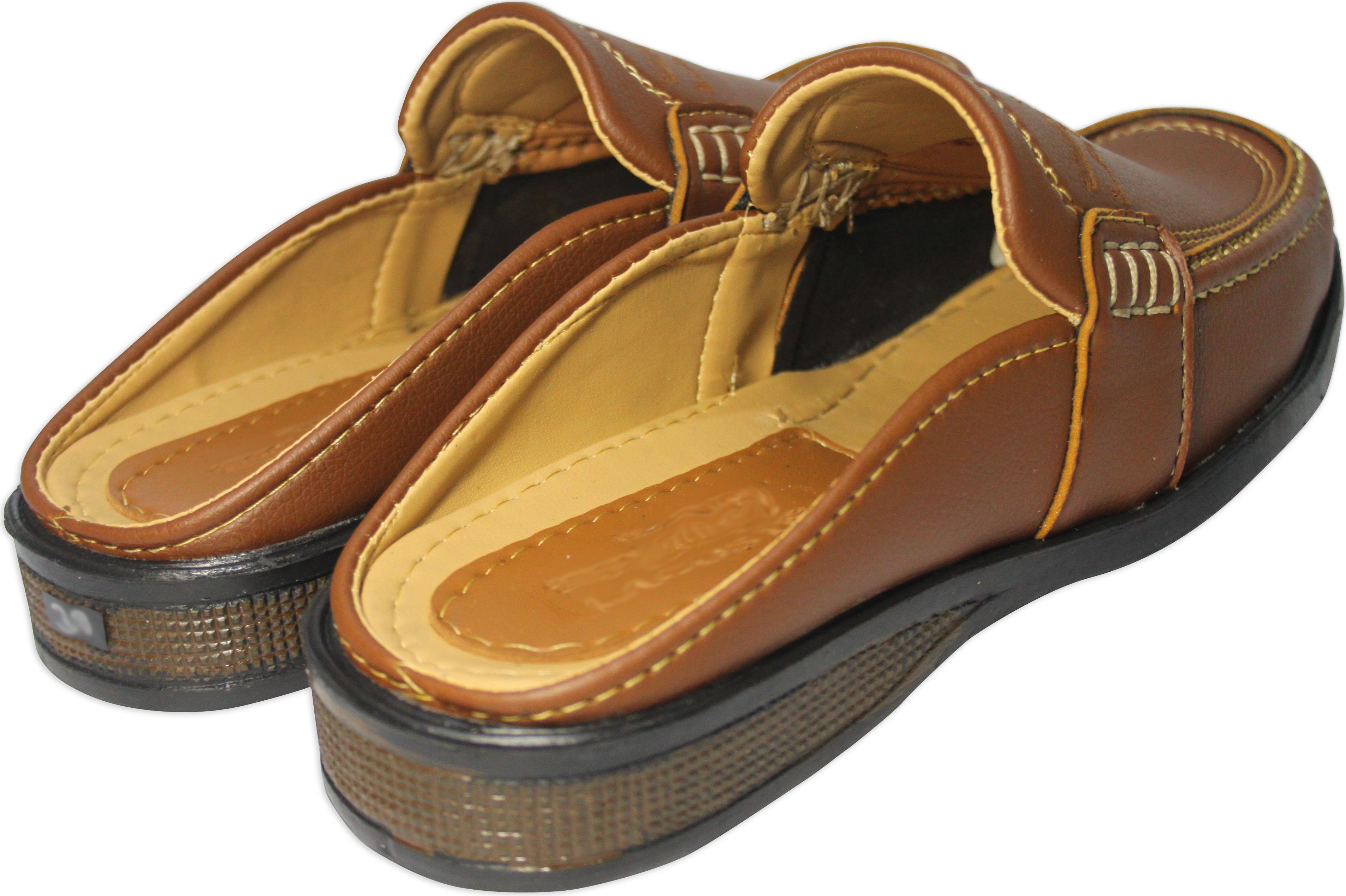 Thời trang dép giả giày cho nam - thoải mái nhưng không kém phần lịch lãm NKV-SAPO-02-3oo-NA (Nâu bò