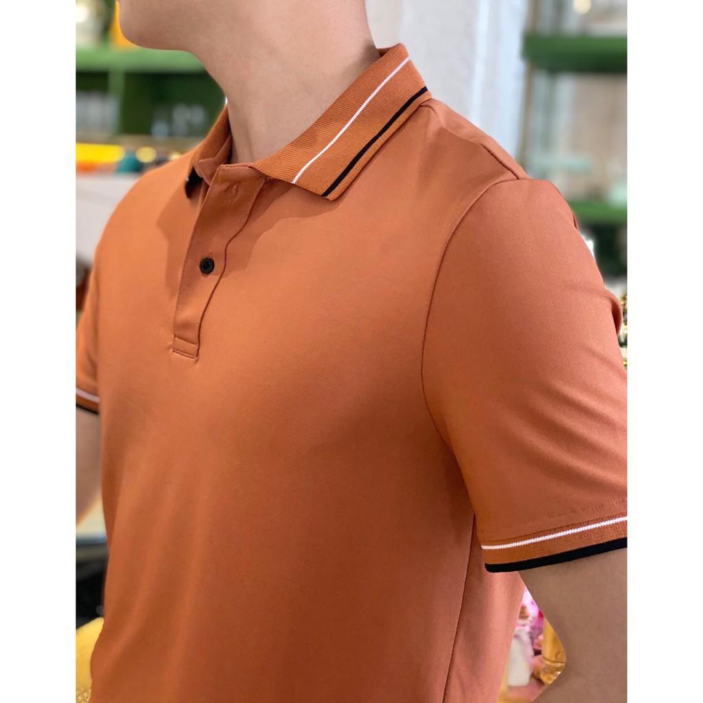 Áo Thun Nam Có Cổ Tay Ngắn Polo In Nhiệt Cao Cấp Thời Trang
