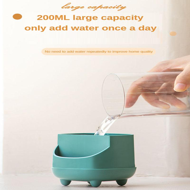 Máy Phun Sương Tạo Ẩm Không Khí USB Không Dây Siêu Âm Tinh Máy Khuếch Tán Tinh Dầu Hình Thú Dễ Thương Humidificador Với Bầu Không Khí Đèn Nhà