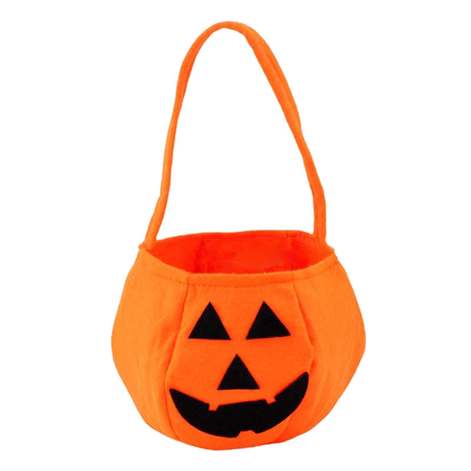 Halloween Pumpkin Bag Gift Bags Candy Tote Bag for Halloween Travel Vacation