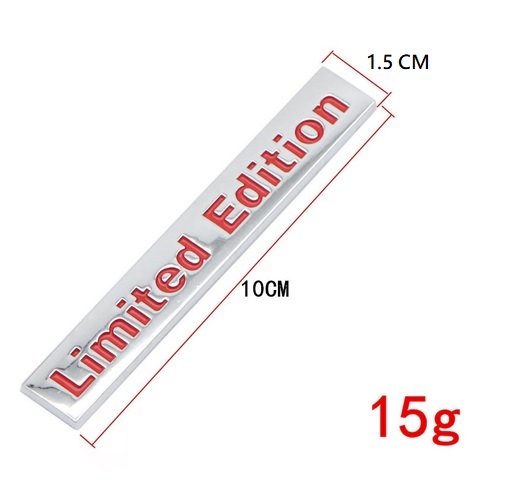 Tem chữ logo LIMITED EDITION dán trang trí xe ô tô