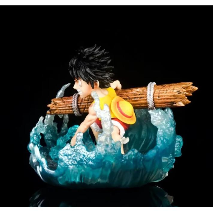 Mô Hình Figure chibi One Piece sự kiện vĩ đại Luffy giải cứu Ace có Led