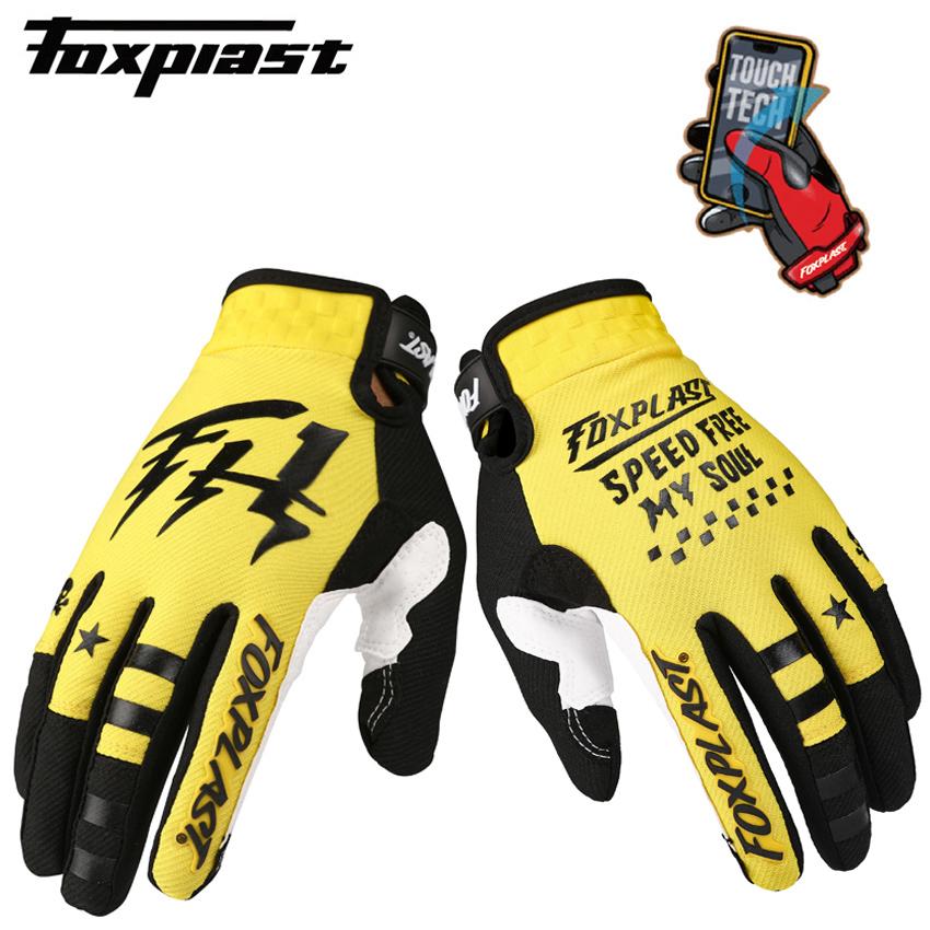 2021 FOXPLAST Thoáng Khí MX Cảo Tháo Găng Tay Xe Đạp Găng Tay MTB Bụi Bẩn Xe Đạp Găng Tay Moto Đua Xe Thể Thao Găng Tay Xe Máy