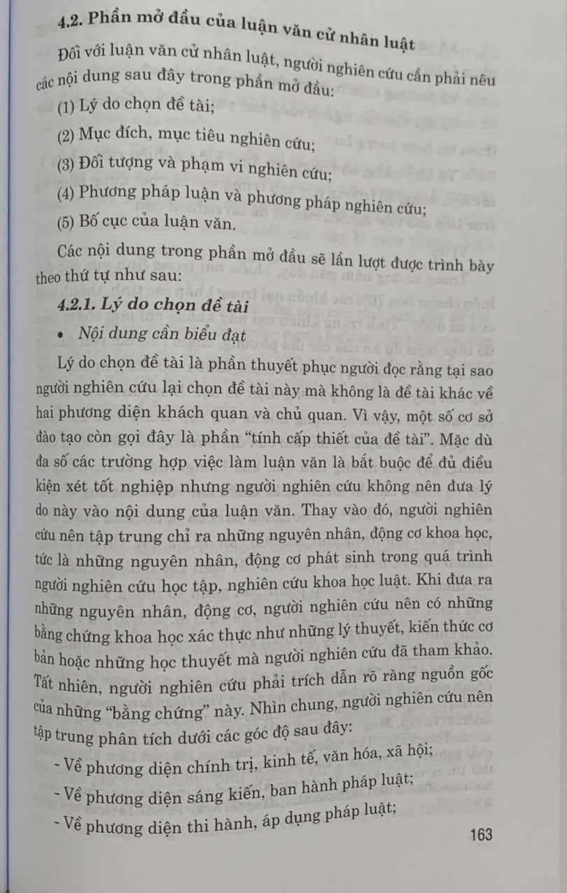 Để Hoàn Thành Tốt Luận Văn Ngành Luật (tái bản lần thứ tư, có sửa chữa, bổ sung)