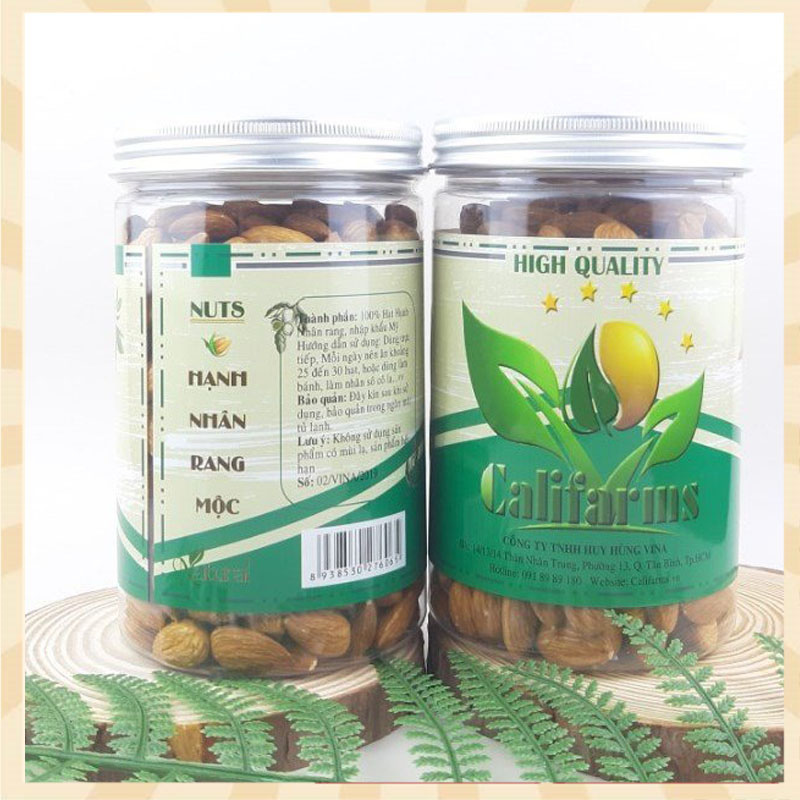 Combo 2 hũ  HẠNH NHÂN NGUYÊN VỊ - Rang mộc