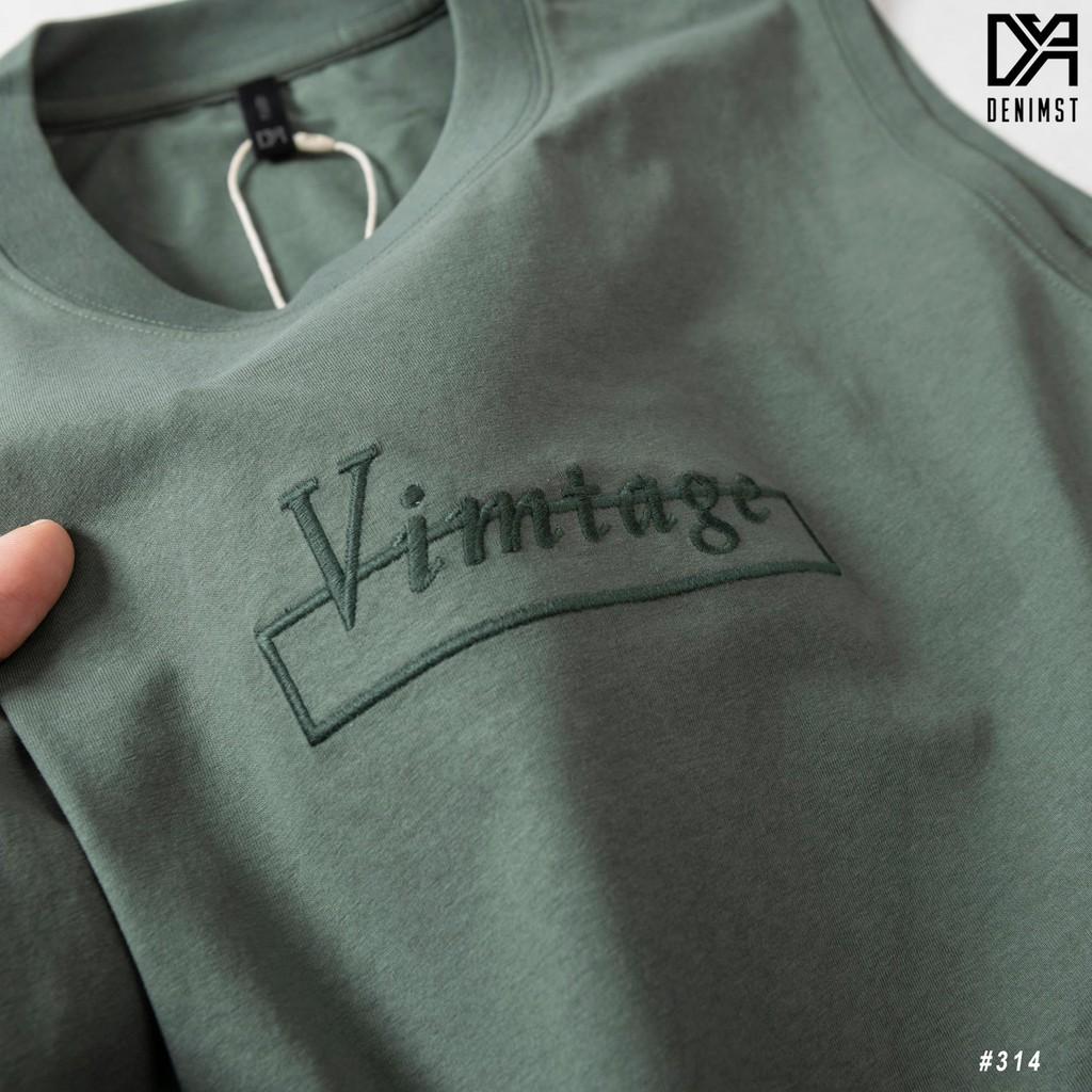 Áo tanktop VINTAGE DENIMST Chất vải cotton 100% cõ dãn, thoáng mát,thấm hút mồ hôi, form regular fit 314
