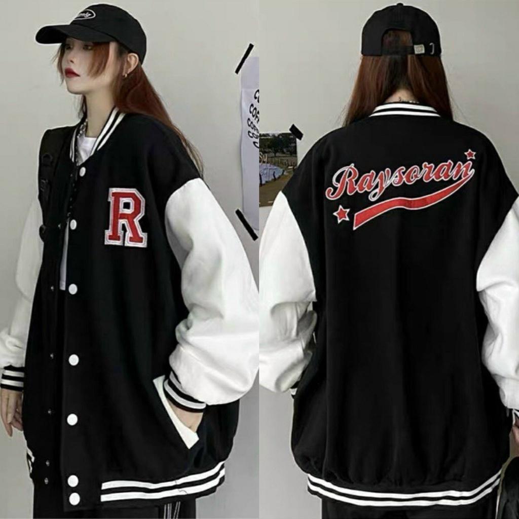 ÁO HOODIE - ÁO KHOÁC NỈ NGOẠI PHỐI NÚT HOOIDE MỚI THÊU CHỮ R DỄ THƯƠNG