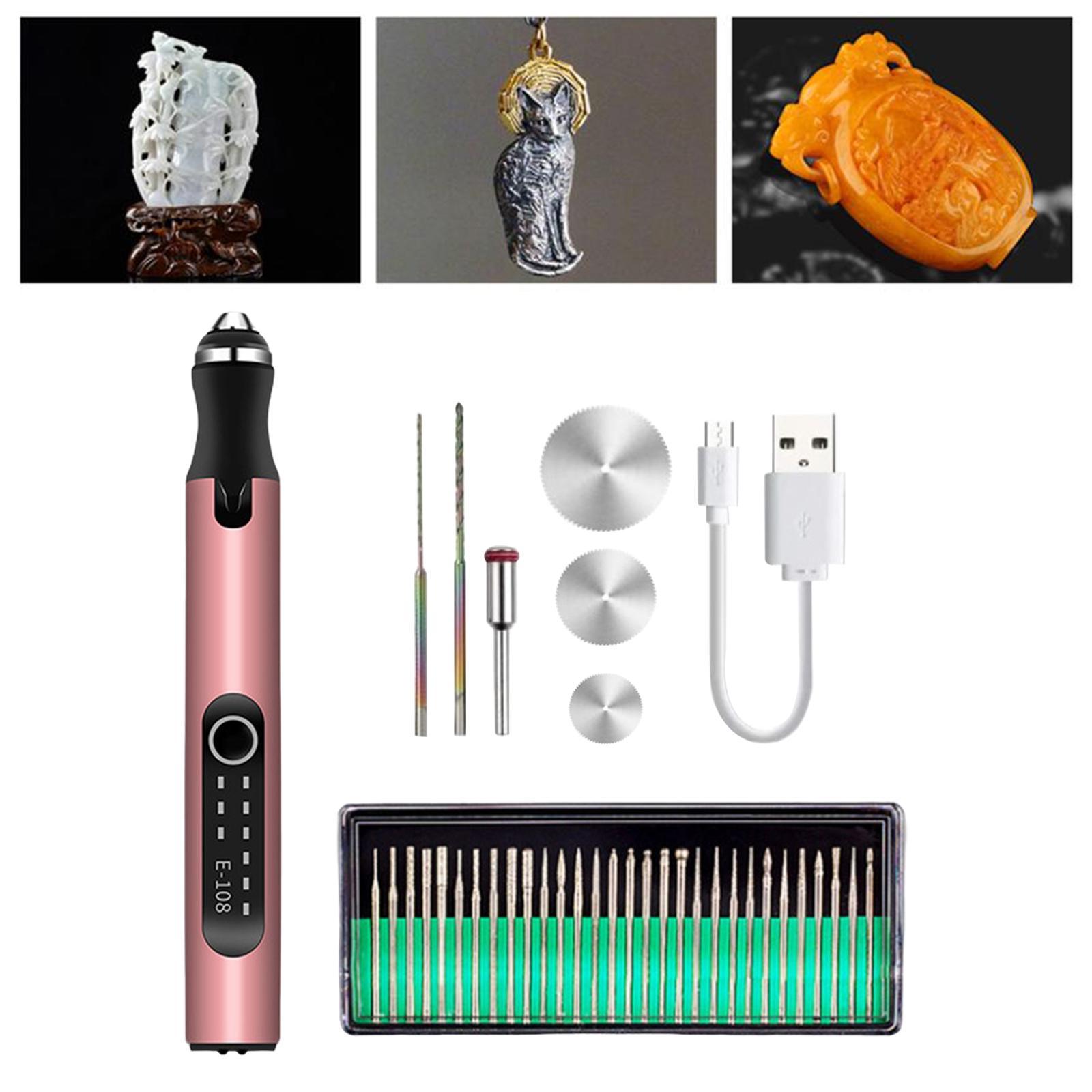 Mini Micro Engraver Pen Engraving Tool Kit USB Handheld for Metal Jewelry Etching