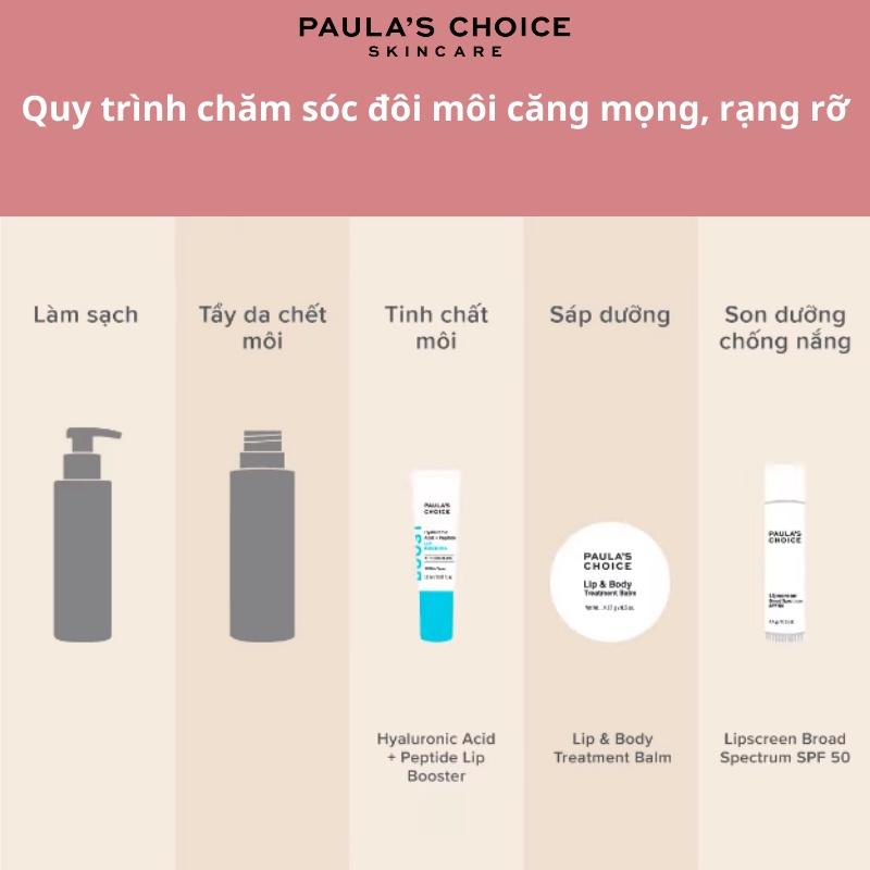 Son dưỡng môi chống nắng không màu và cải thiện bong tróc Paula's Choice LipScreen Broad Spectrum SPF 50